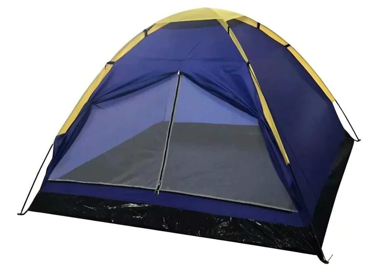 Barracas de Camping 2 Pessoas Panda 2 NTK - Azul e Amarelo