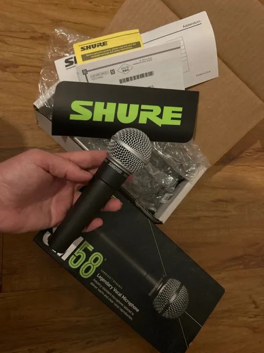 Microfone Shure SM58 - Novo
