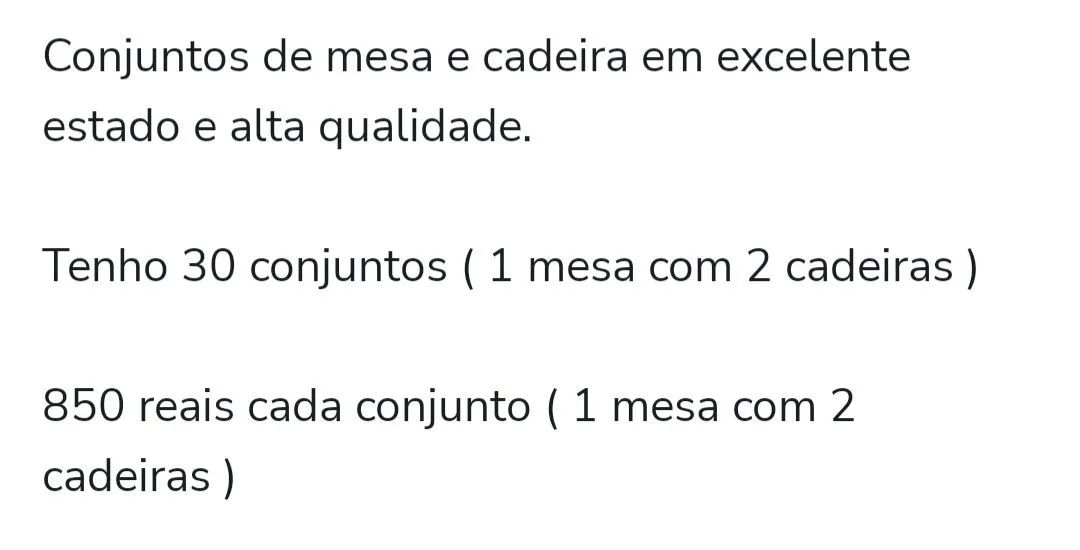 Mesas e cadeiras - Foto 3