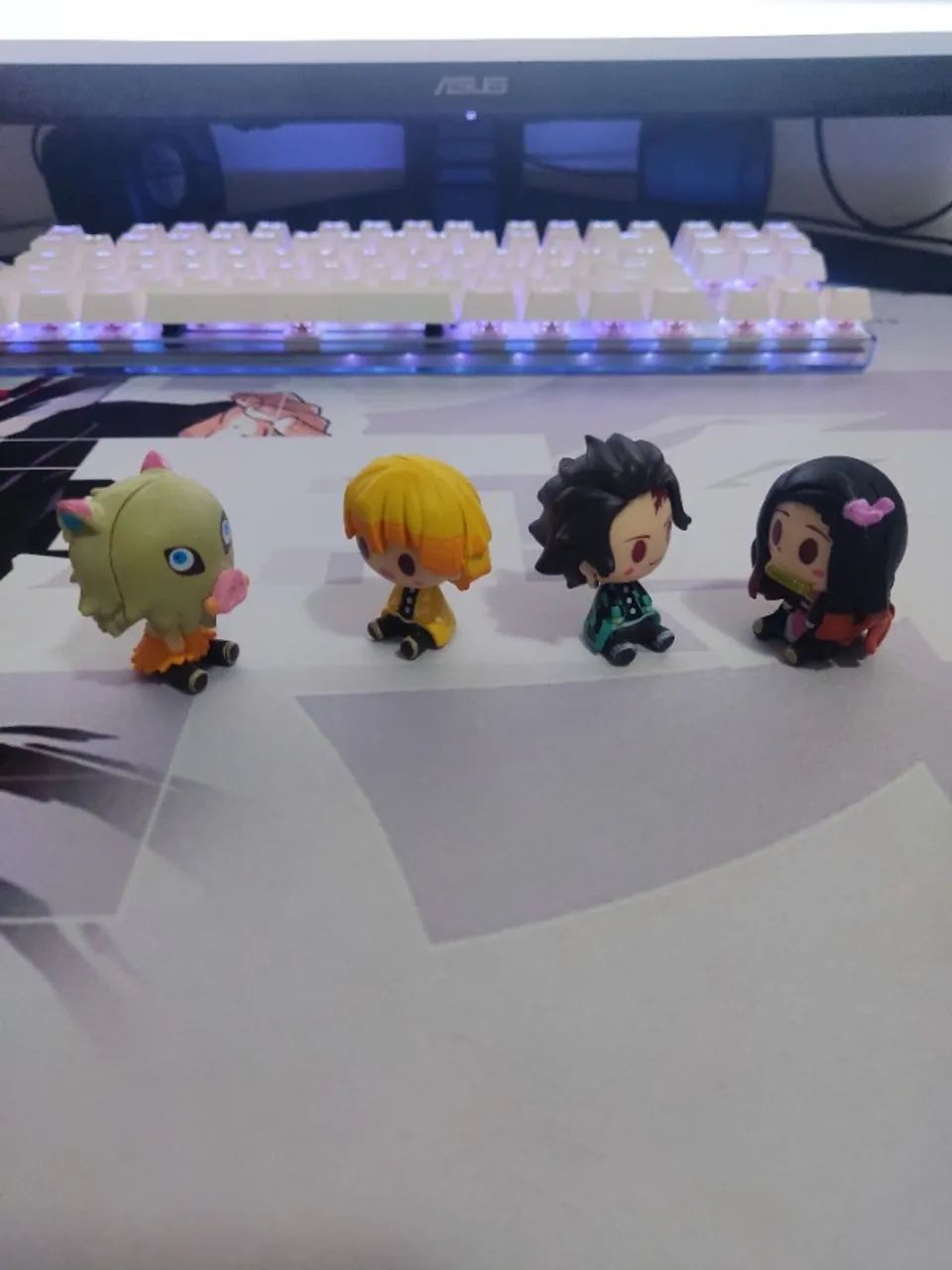 Mini Action Figure Tanjiro Zenitsu Inusuke Nezuko - Foto 3