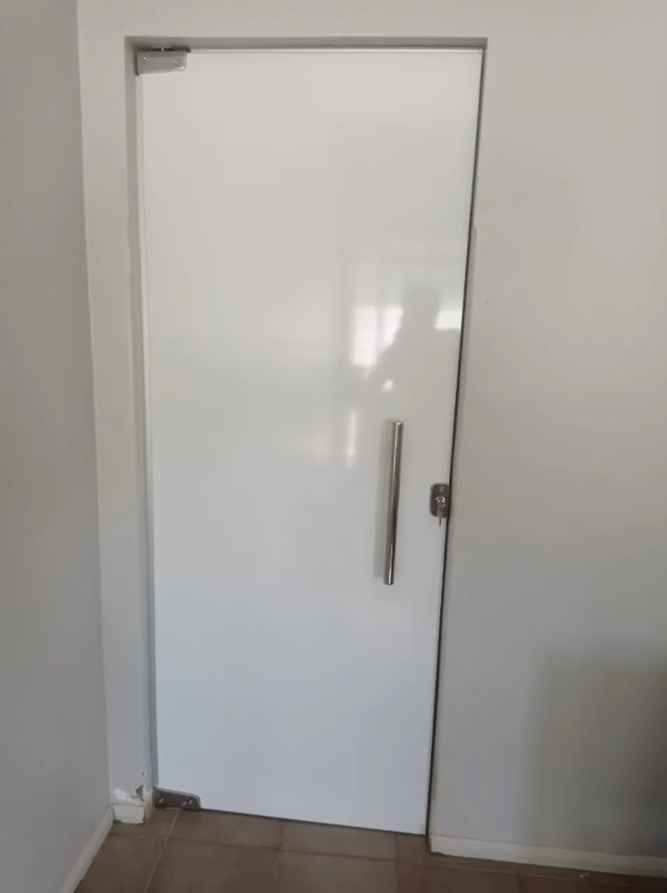 Porta de vidro opaca