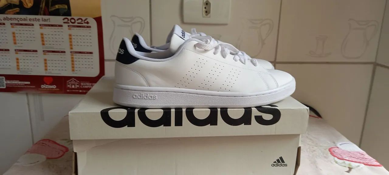 Tênis Adidas Advantage Original n° 41 usado uma vez