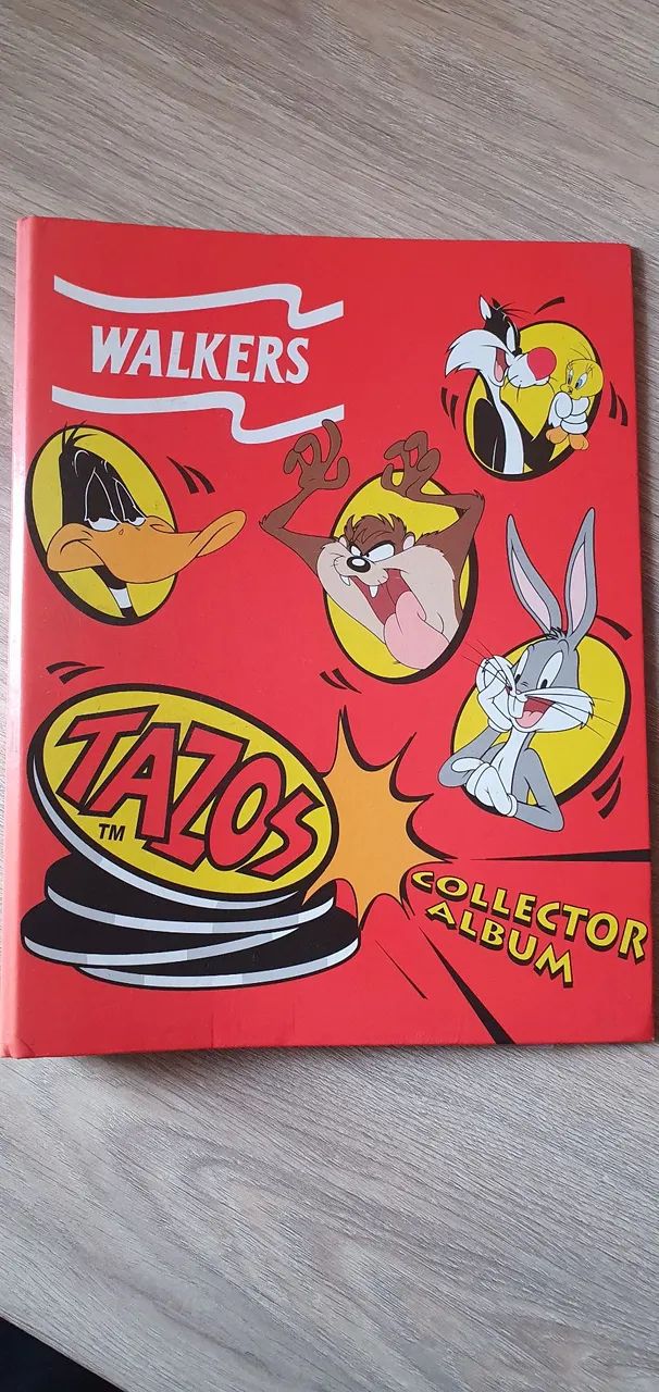 Álbum de Tazos americanos Tazos Walkers elma chips originais completo + brindes