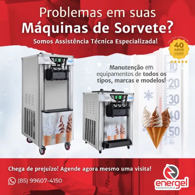 MANUTENÇÃO CONSERTO DE MÁQUINA DE SORVETE ASSISTÊNCIA TÉCNICA ESPECIALIZADA - Foto 2