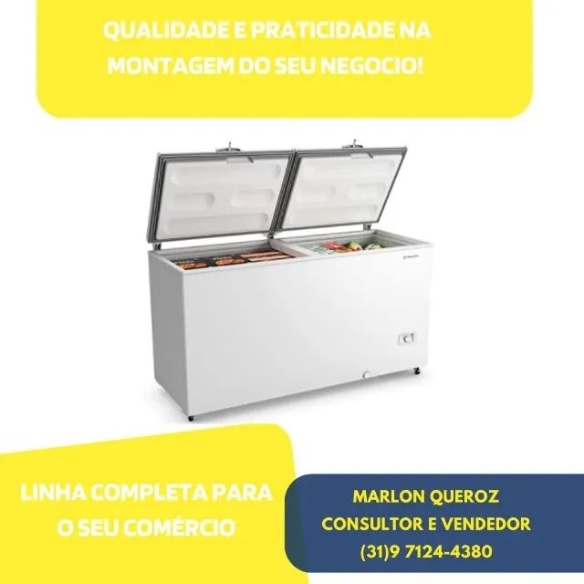 Freezer Metalfrio Horizontal tampa Cega Bivolt 543L