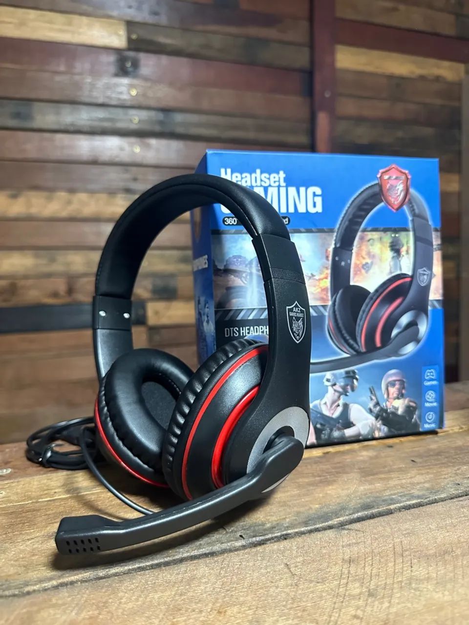 Headset Gamer AKZ com Microfone - Impecável!
