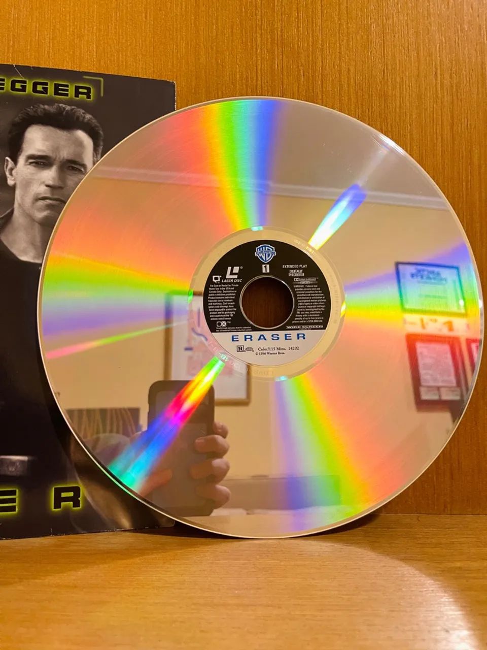 Filme The Eraser Laser Disc LD importado - Foto 2