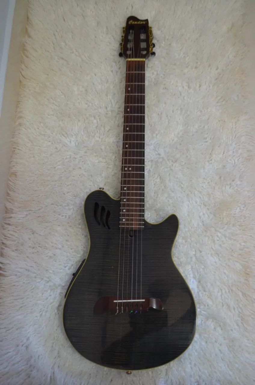 Violão Nylom Eletroacústico Condor CFN  - Made in Korea ((( Raridade ))) - Foto 6