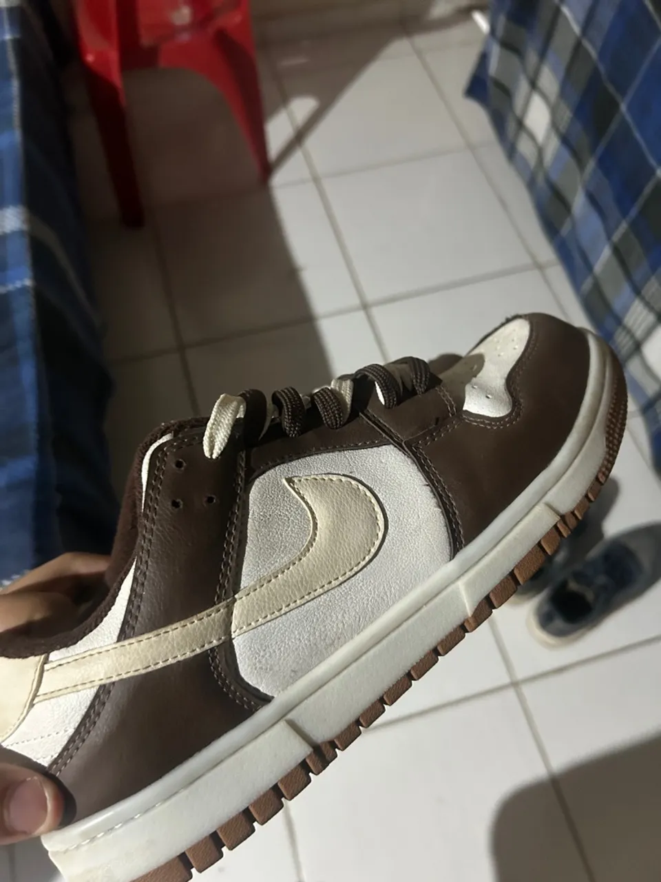 Tênis Nike Dunk Low Marrom e Branco