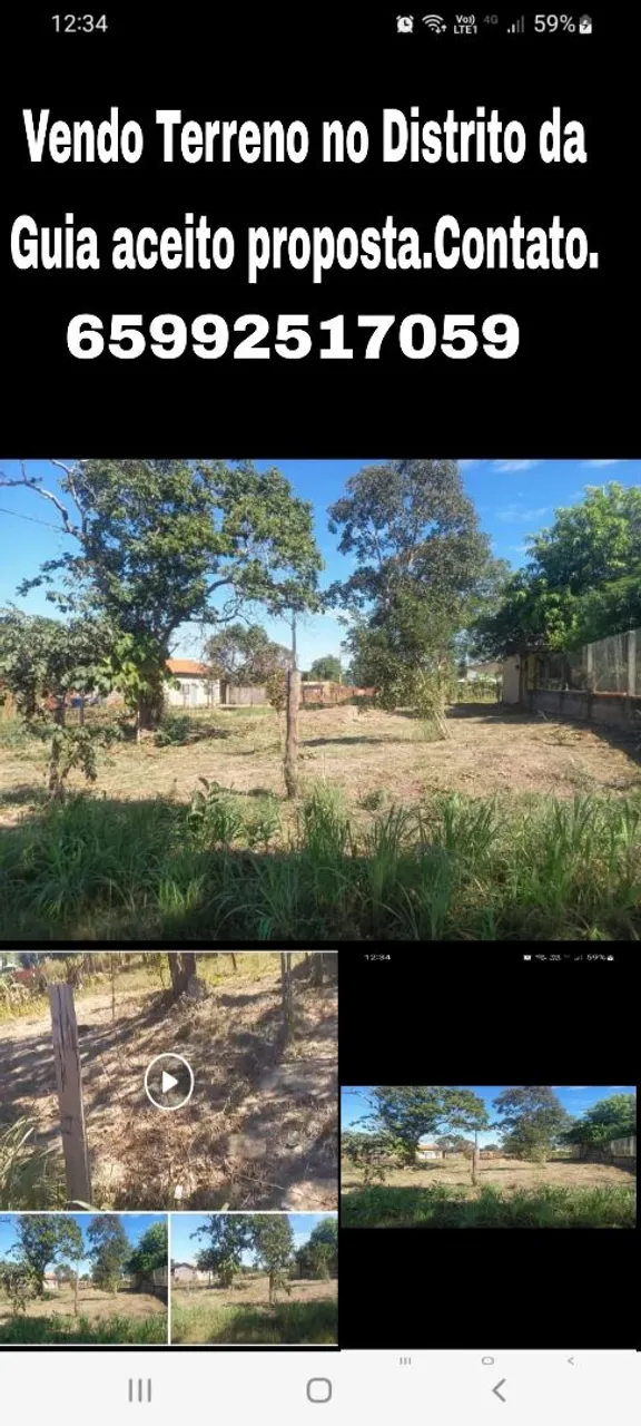 Vendo terreno no distrito da guia