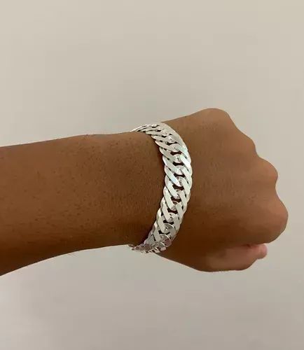 Pulseira de Prata 925 Elo Duplo - Foto 3