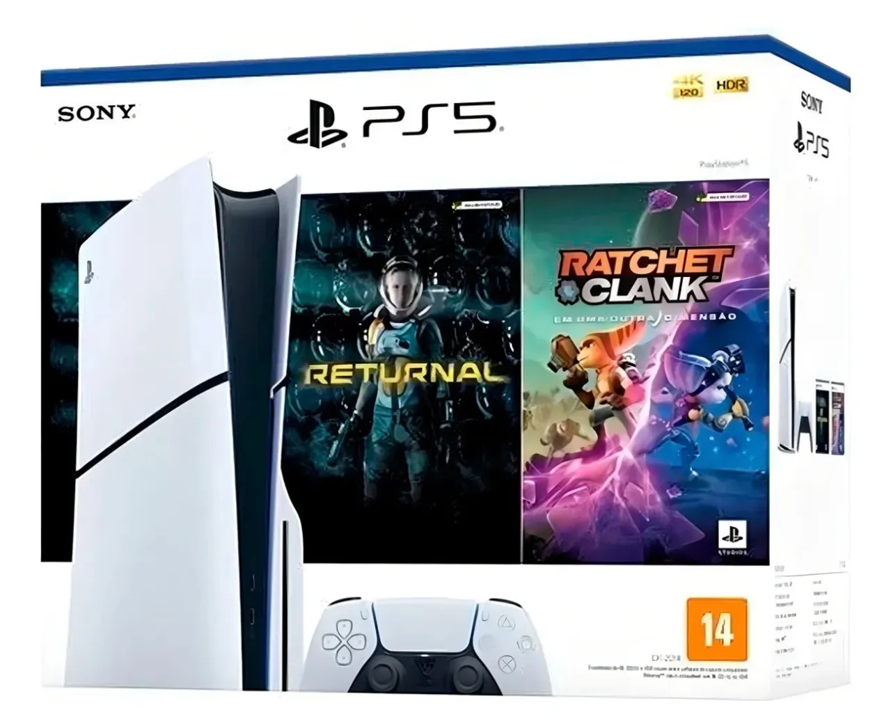 PlayStation 5 (PS5) com Jogos Returnal e Ratchet & Clank