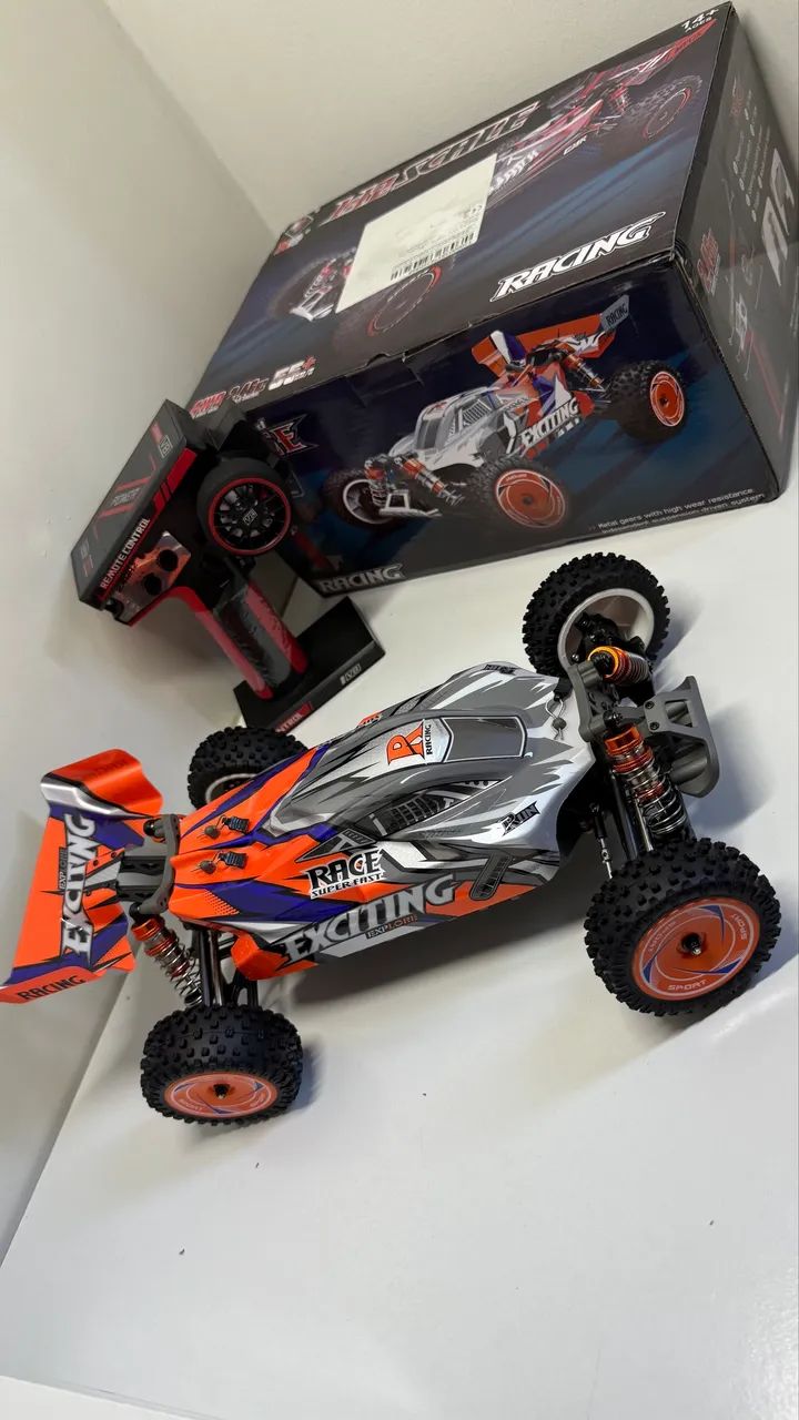 Auto modelo de velocidade 4x4 bateria 2S de até 60km - Foto 4