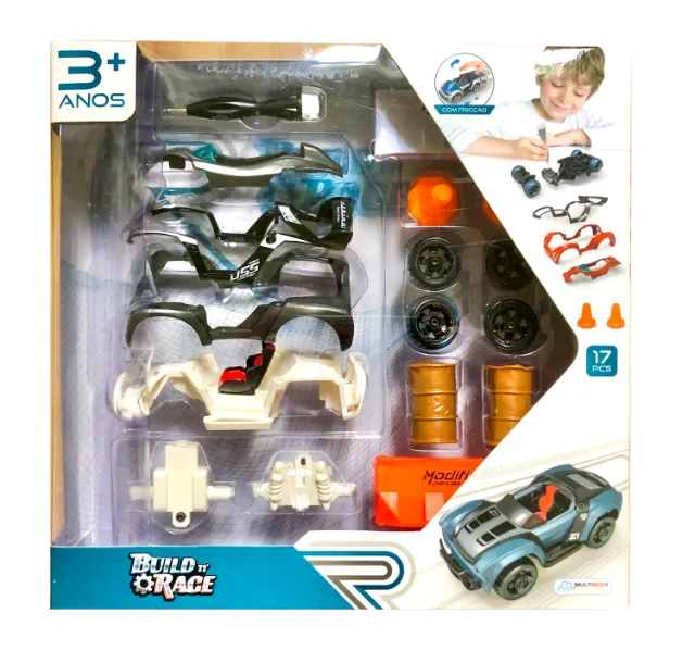 Carro carrinho de montar Build n' Race - à fricção