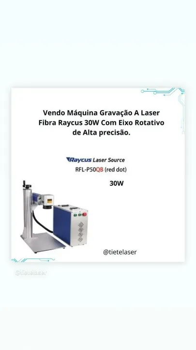 Máquina de Gravação a Laser Fibra Raycus 30W