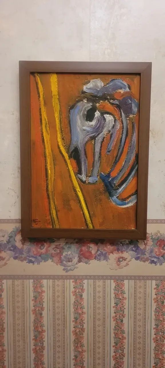 Quadro Abstrato E. Freda 60 Galeria Cocaco Ose 31x21 - Foto 4