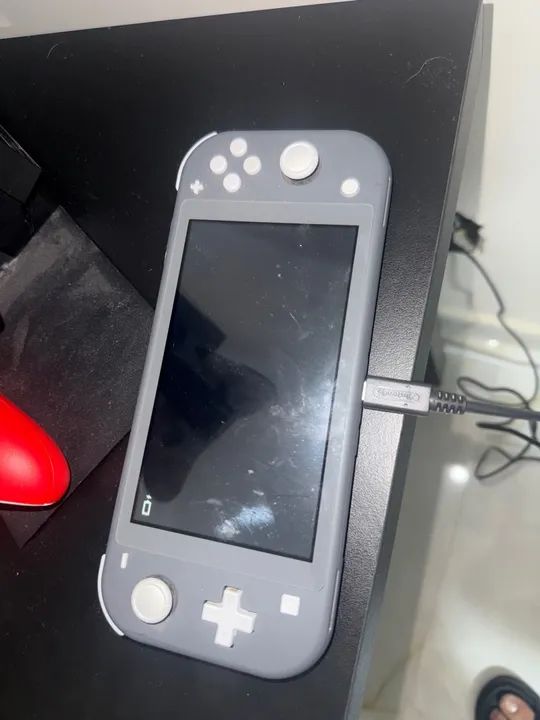 Nintendo Switch Lite - cinza- - Foto 4
