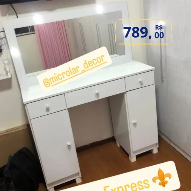 Super Oferta Penteadeira Camarim já com LED - Já entrega e Monta na Hora - Foto 2