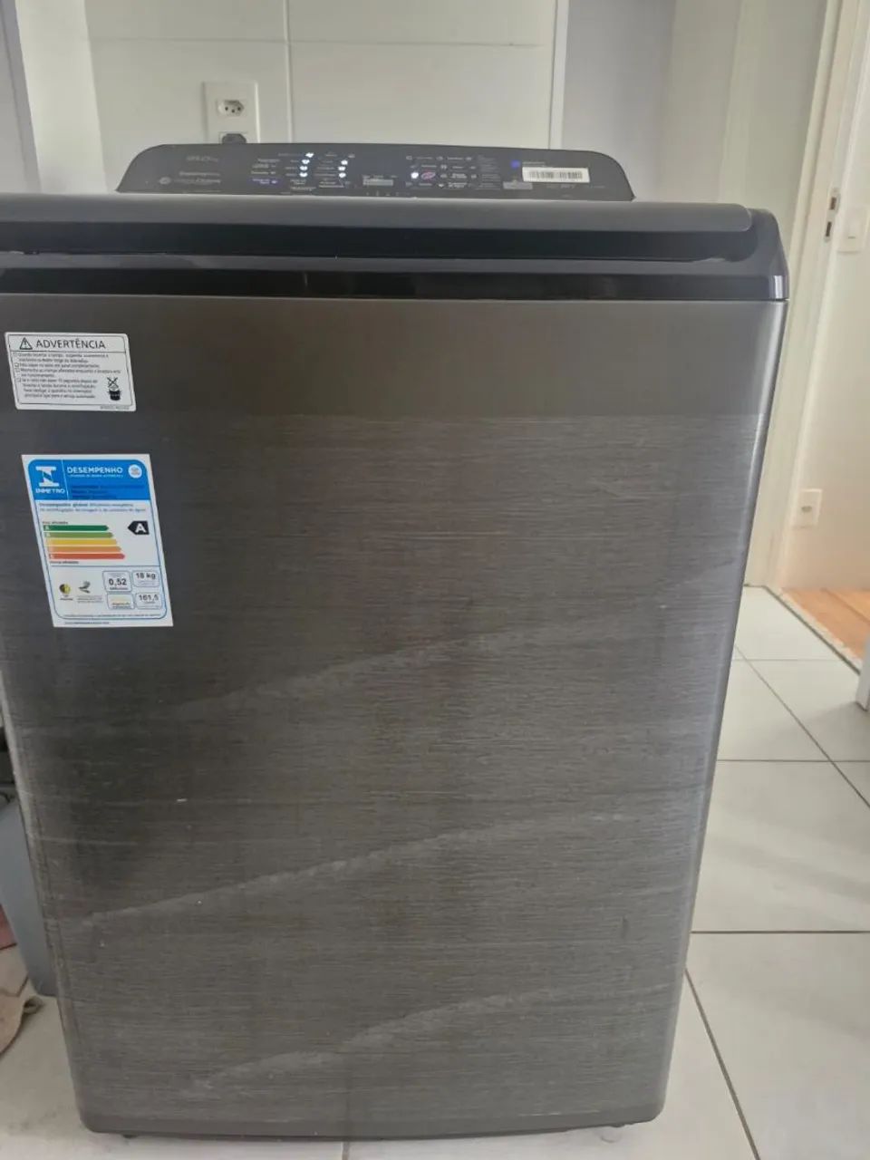 Máquina De Lavar 18kg Titânio Na-f180p7tb Panasonic - Foto 3