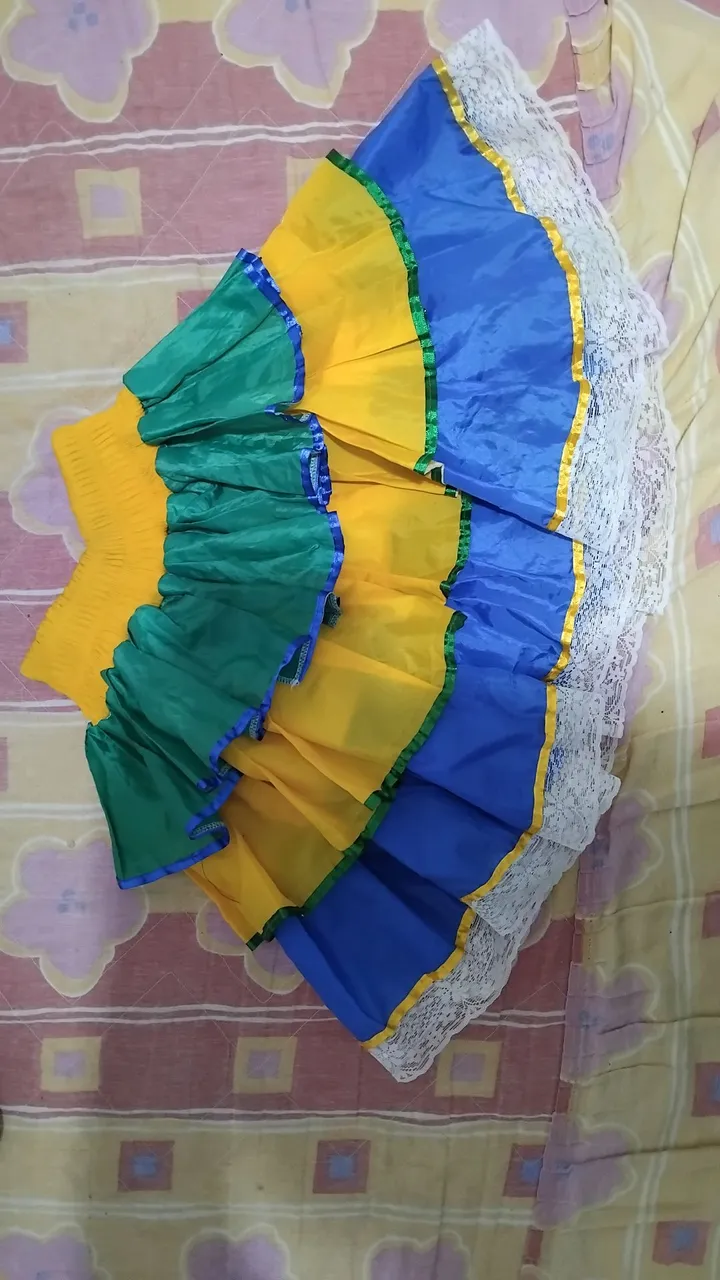 SAIA JUNINA ADULTA - tamanho único