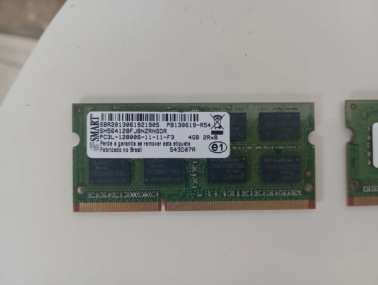 Memórias ram para notebook 