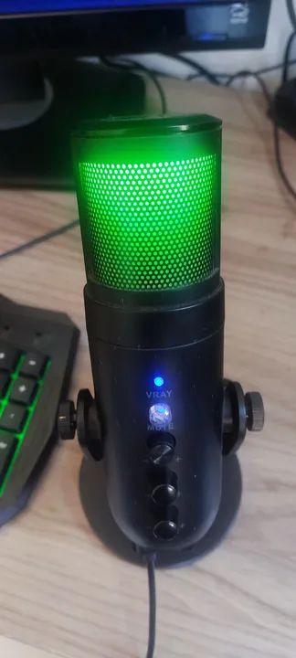 Microfone Gamer RGB - Novo - Foto 2