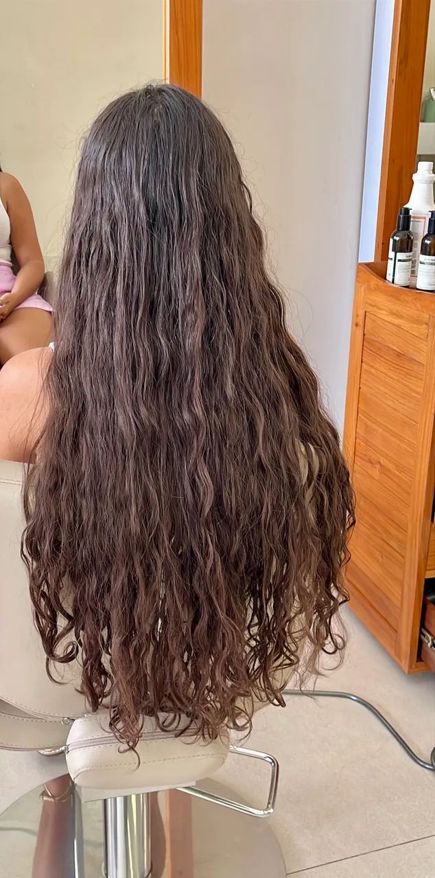 Cabelo virgem ondulado 