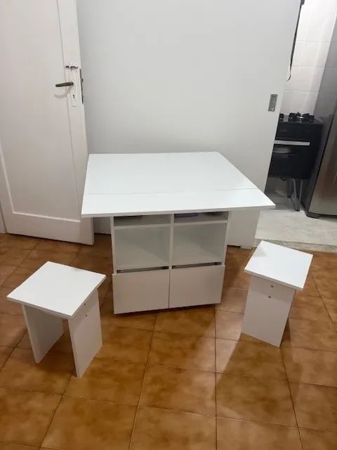 Mesa Jantar com 4 bancos Nova e montada - Foto 5