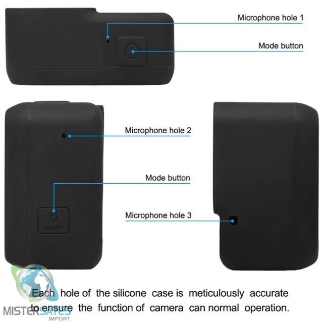 Capa Silicone Caixa Estanque Gopro Hero 5 6 7 - COD 969 - Foto 3