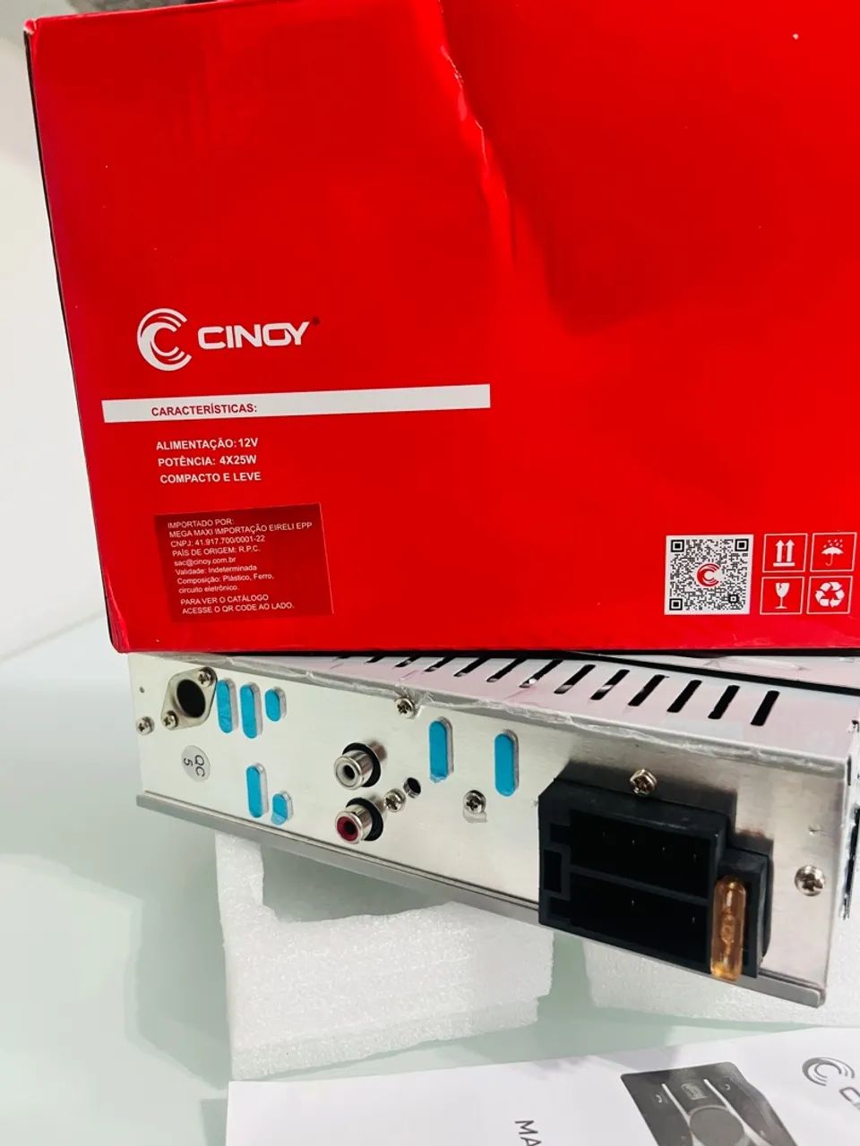 Aparelho de Som Automotivo Cinoy MP3 WMA FM USB SD Card APP Control - Foto 3