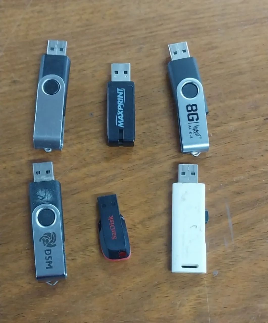 Kit pen drive usado 8g