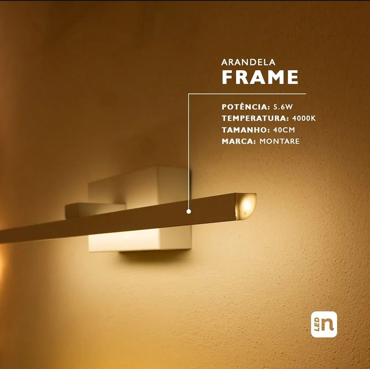 Arandela Frame - Iluminação Moderna para sua Casa - Foto 3