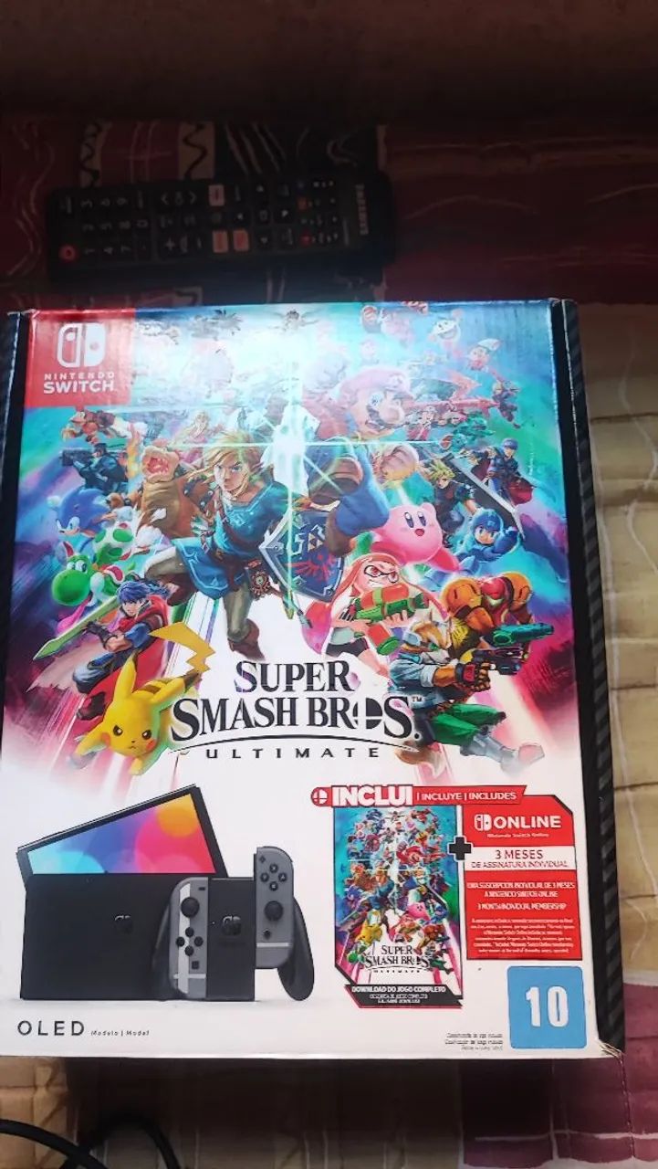 Nintendo Switch Oled - Versão Smash Bros  - Foto 4