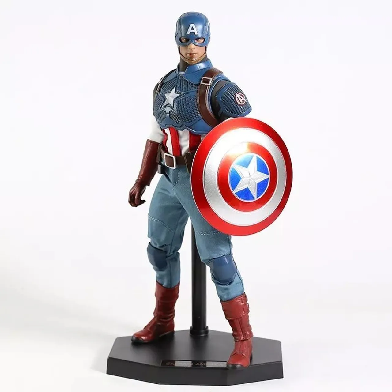 Capitao America 30 Cm Articulado Vingadores Crazy Toysl