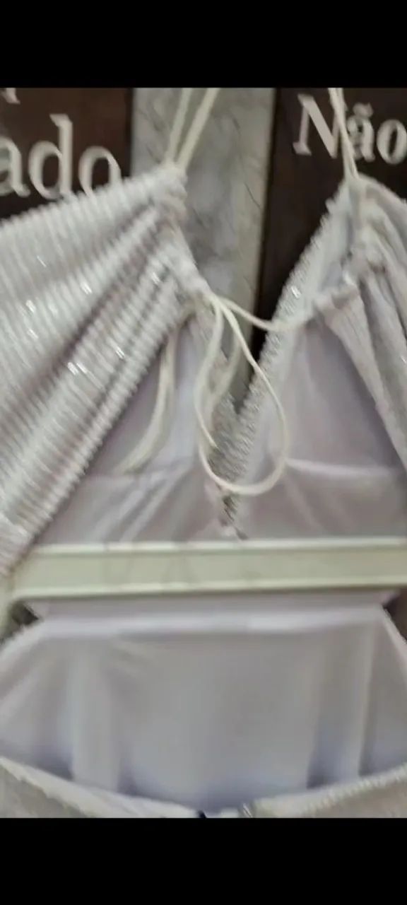 Vestido Feminino Branco com Detalhes - Foto 3