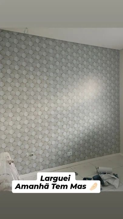 Papel de Parede Hexagonal Moderno