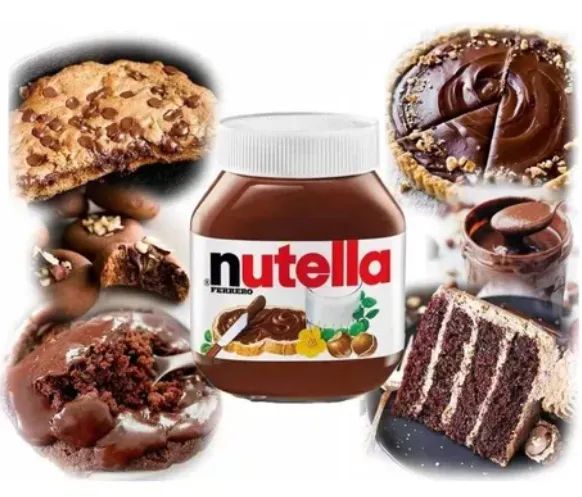 kit 3 potes de Nutella Creme De Avelã Com Cacau Pote Grande 650g - Foto 4