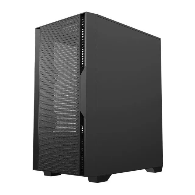 Gabinete Aigo C195M Mesh, Mini-Tower, Lateral de Vidro, Preto, Sem Fans, Novo, Lacrado - Foto 2