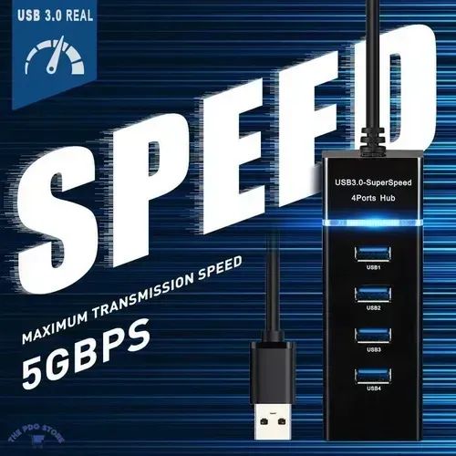 Hub Usb 3.0 4 Portas Expansor Rápido 5 Gbps Alta Velocidade - Foto 4