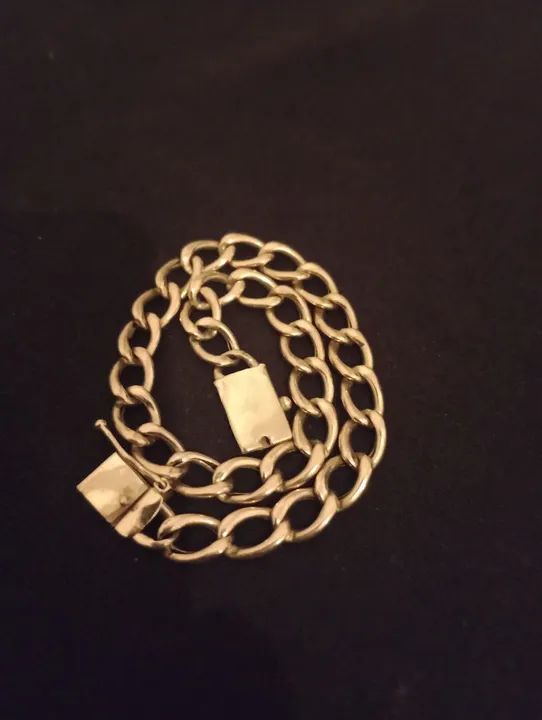 Pulseira de Ouro 18/750 modelo grumet com 22 cm  e 10.7 g. .4590 reais watts 15- *  - Foto 3