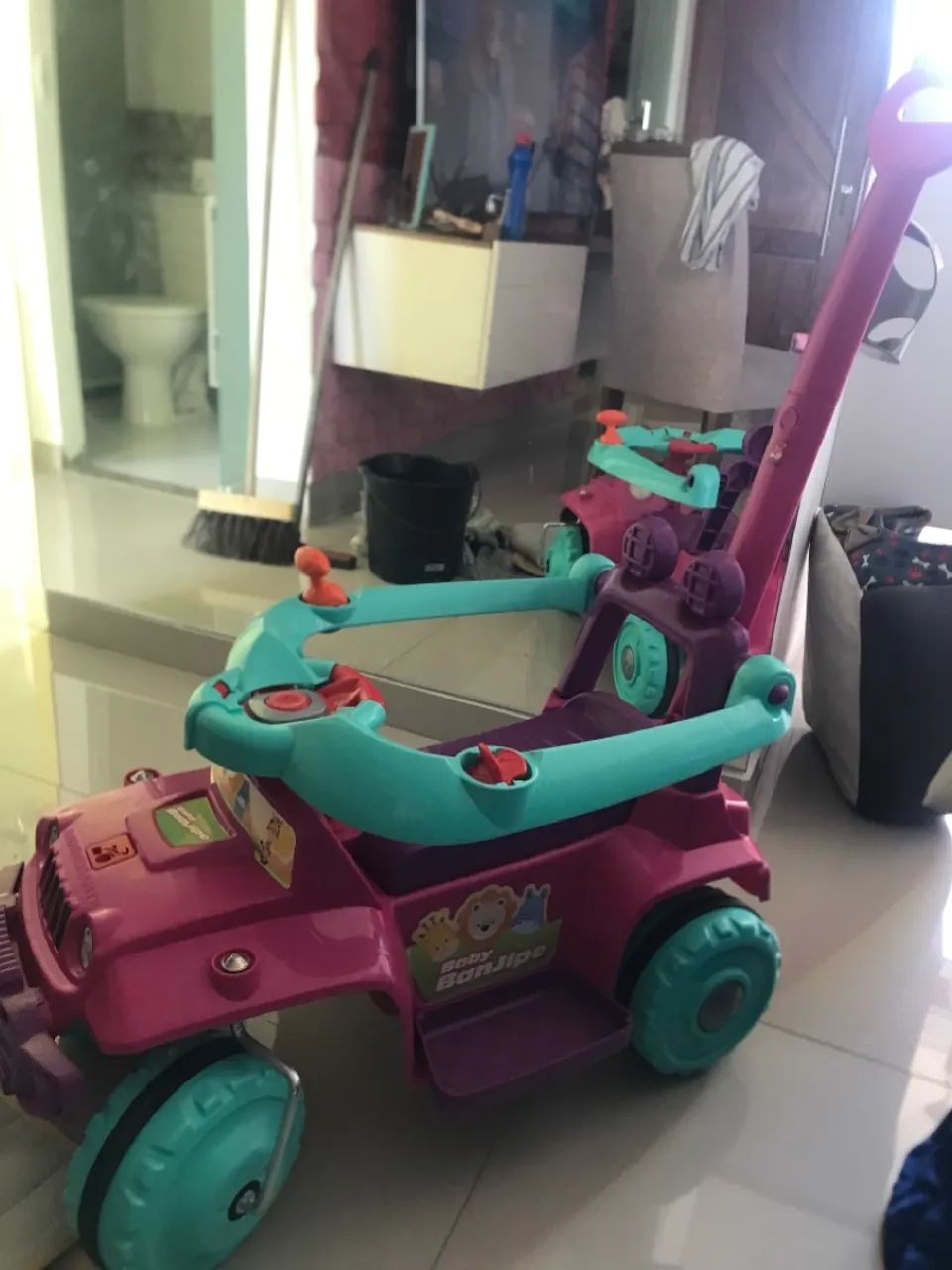 Penico infantil com desenho de animais, brinquedo educativo e carrinho!  - Foto 5