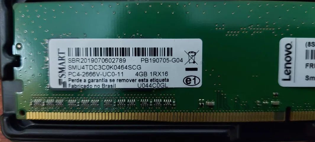 Memória DDR4 4GB Lenovo