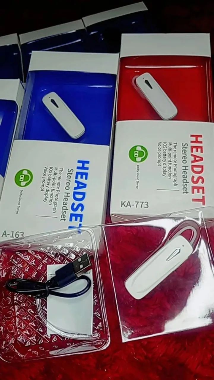 Fone bluetooth headset 