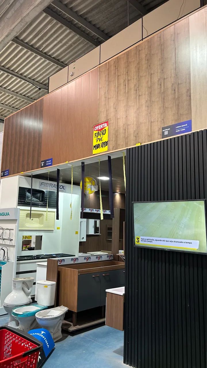 Painel Ripado PVC Novaforma - Anti-chama | Várias Cores (Promoção) - Foto 4