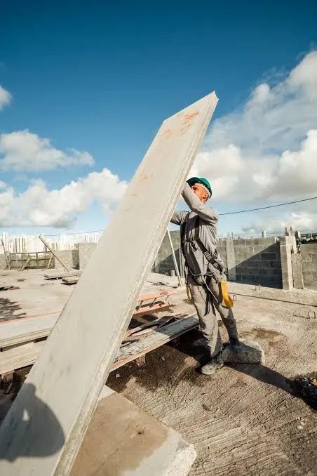 190 placas de concreto para construção LightWall