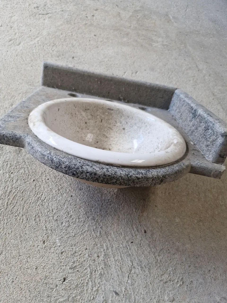 Pia de Lavabo de Canto em Granito com Cuba Cerâmica - Pronta para Instalar<br> - Foto 5