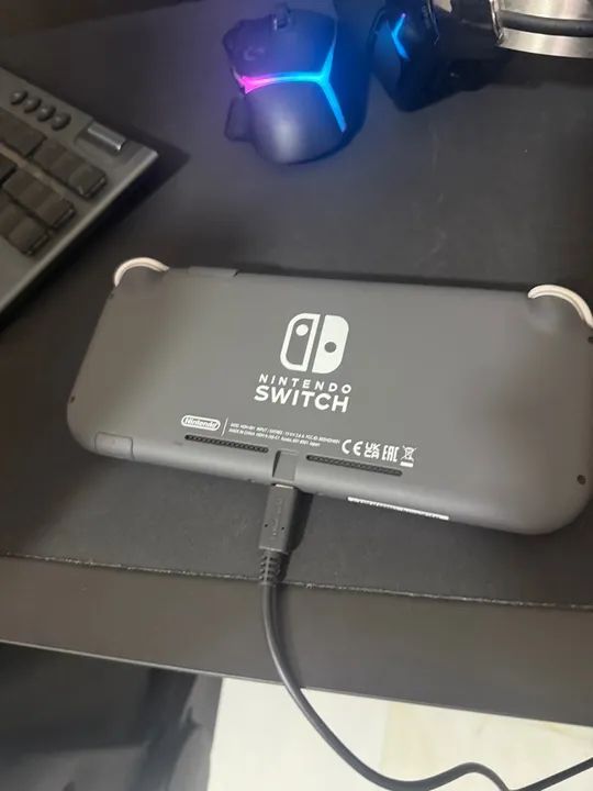 Nintendo Switch Lite - cinza- - Foto 3