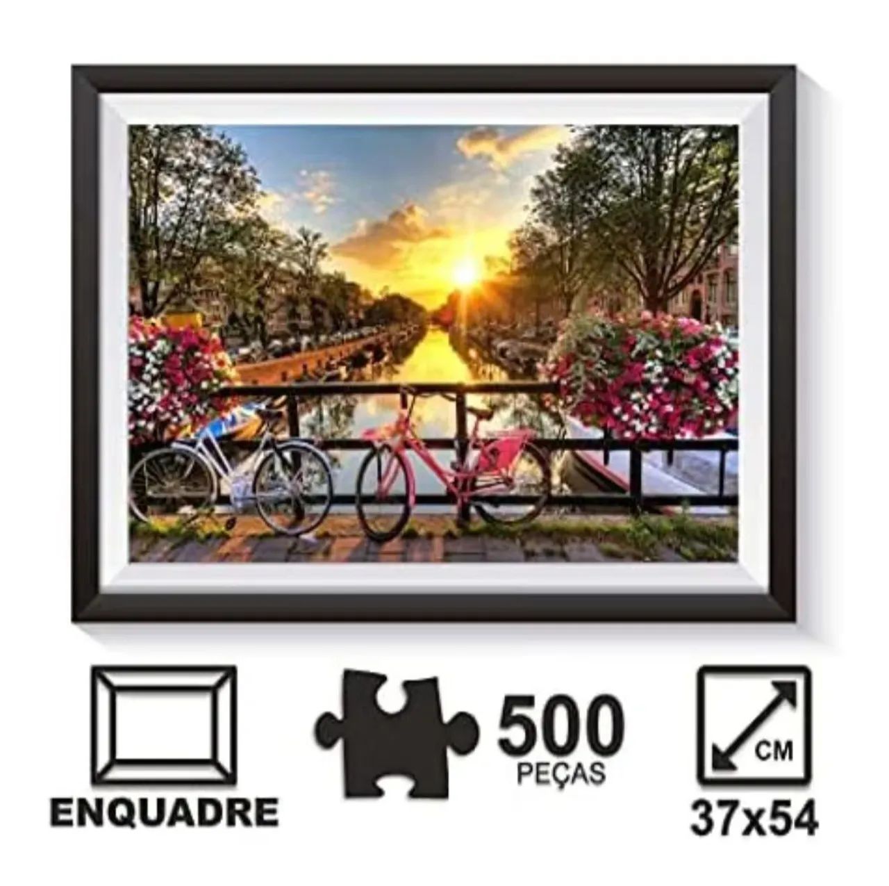 Quebra-Cabeça Amsterdam, 500 Peças - Foto 2