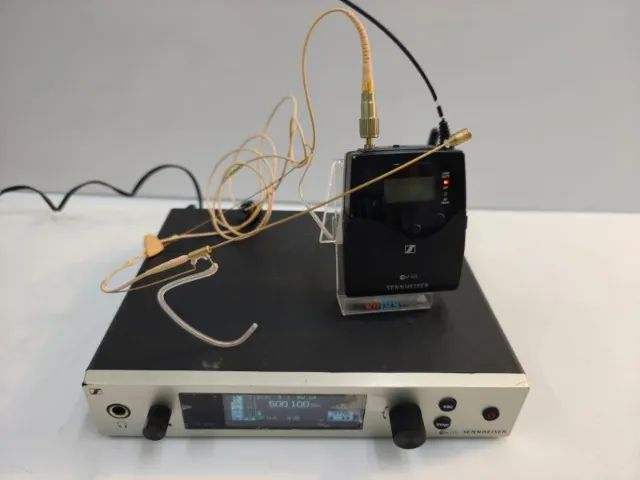 Microfone sem fio Lapela sennheiser Ew300 G4 com Head DPA 