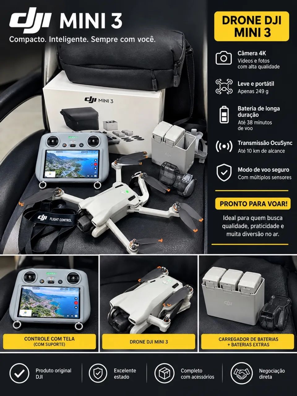 DRONE DJI MINI 3 - FLY MORE COMBO
